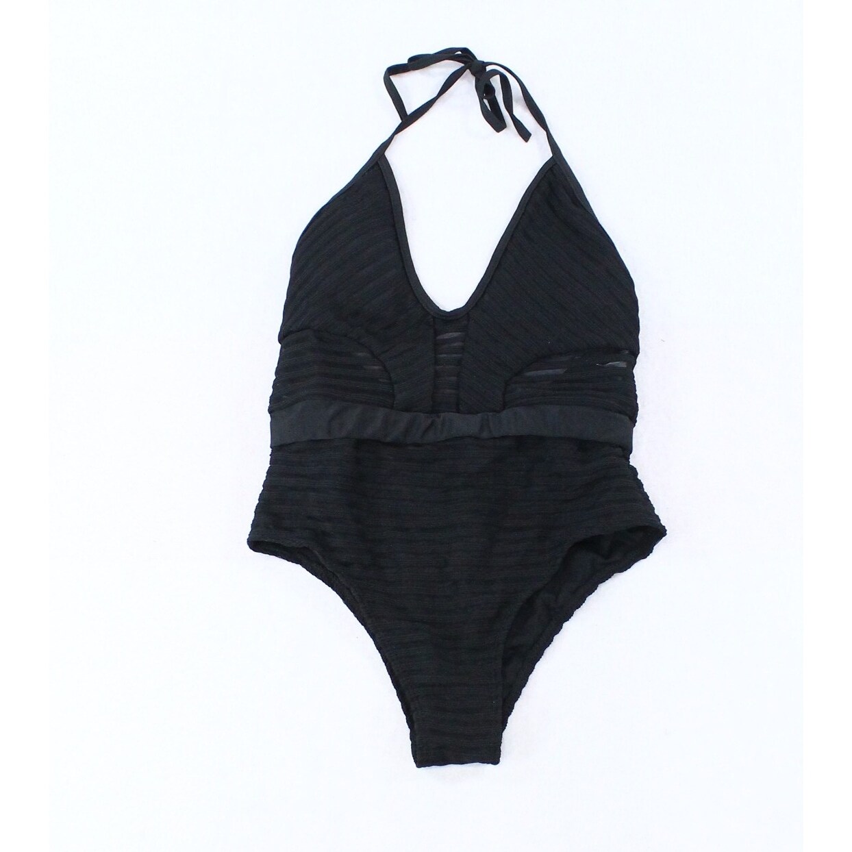 Shop Designer Brand Black Womens Size Large L One Piece Striped