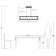 preview thumbnail 3 of 36, Modern Farmhouse 8-light 48In Rectangle Linear Chandelier for Dining Room with UL Certified