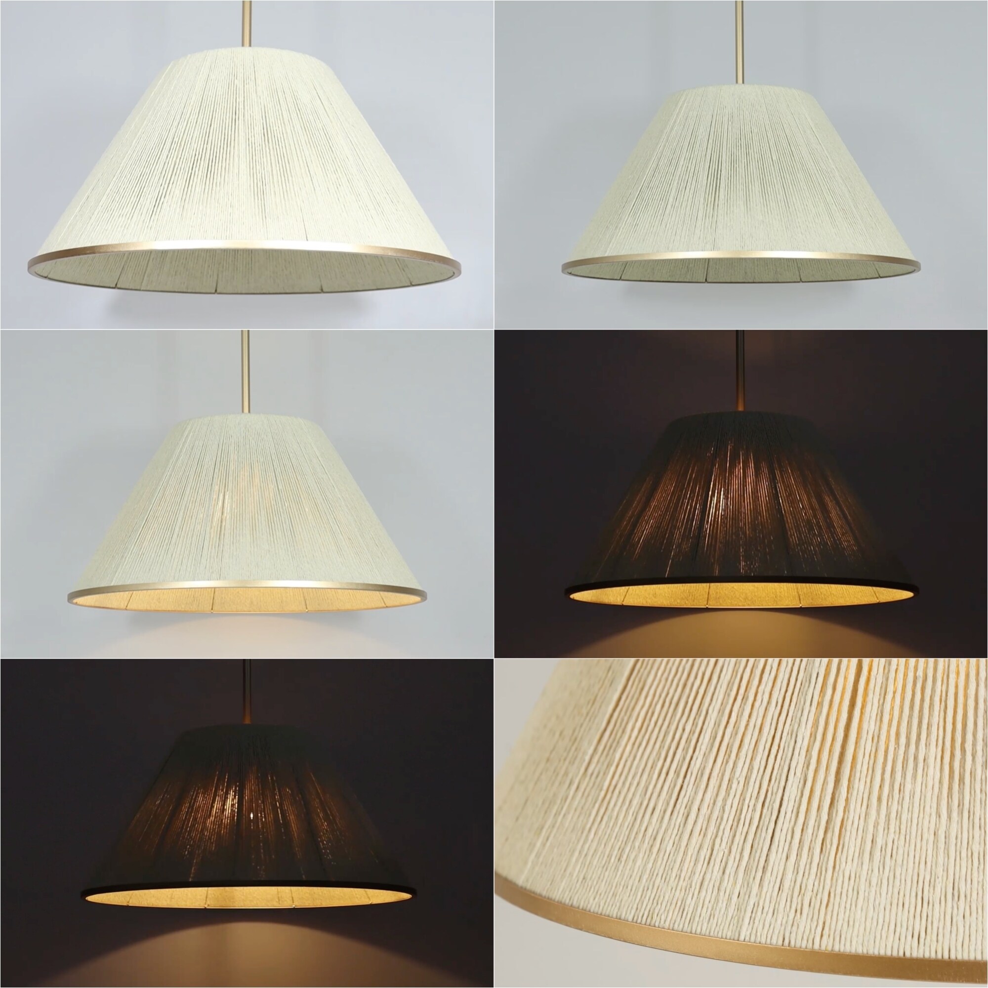 Modern Farmhouse 1-Light Organic Pendant Light for Kitchen Island