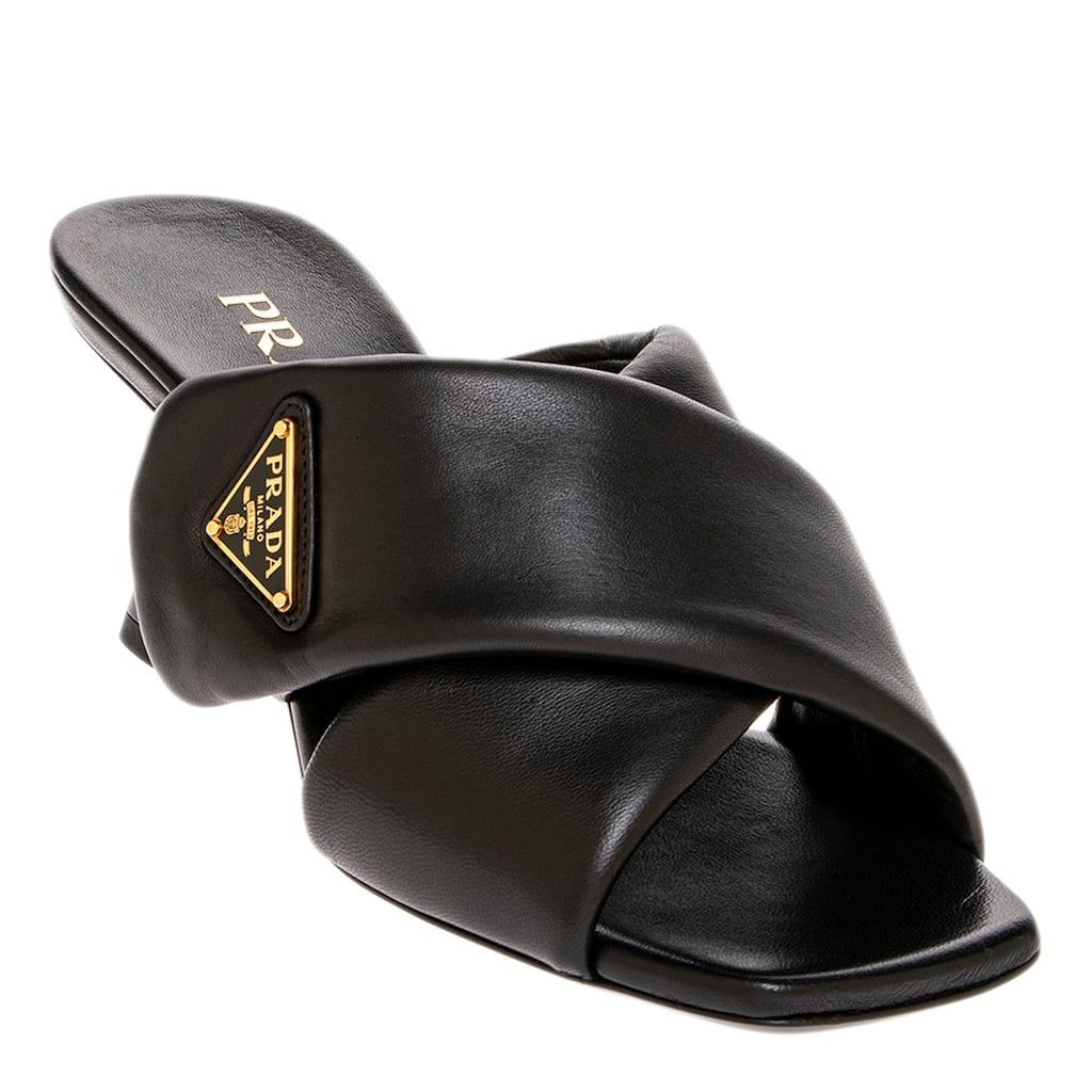 Prada Padded Nappa Leather Sandals