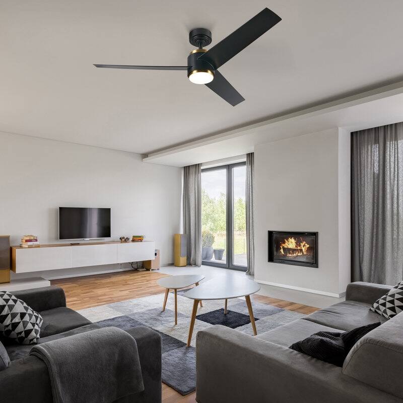 CO-Z 52" LED Ceiling Fan with Dimmable Light Kit and Remote Control - 52 Inches