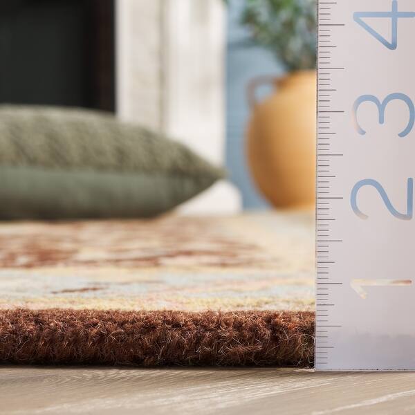 dimension image slide 5 of 8, SAFAVIEH Handmade Antiquity Izora Traditional Oriental Wool Rug