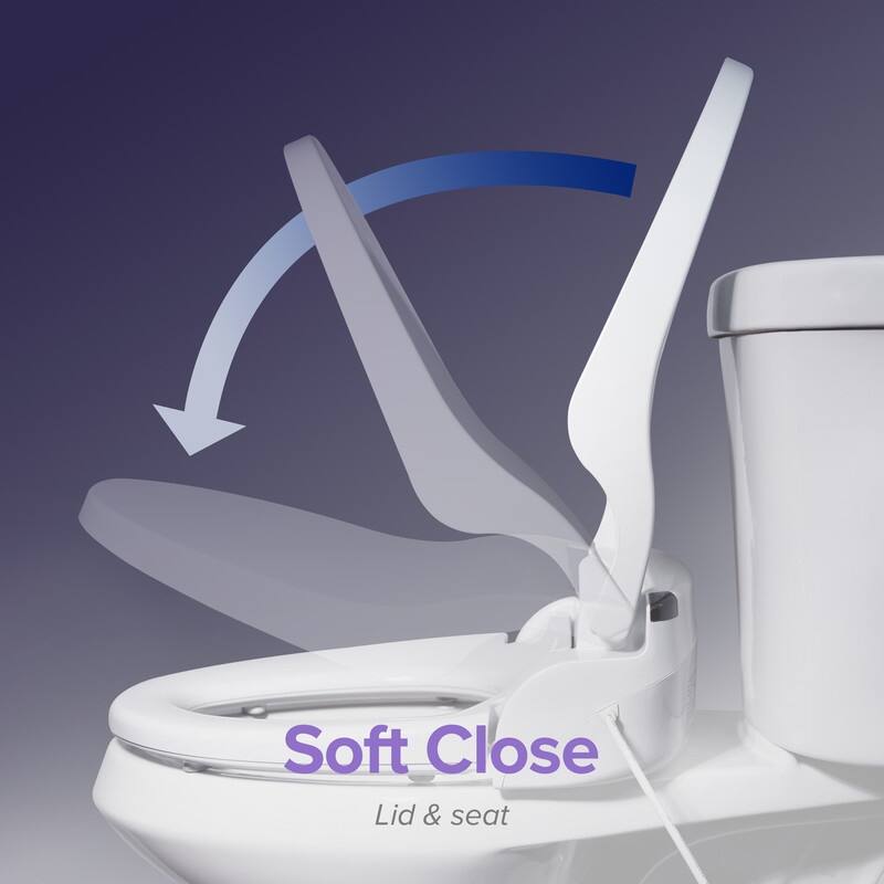 SmartBidet SB-2400 Advanced Electric Bidet Seat for Elongated or Round Toilets
