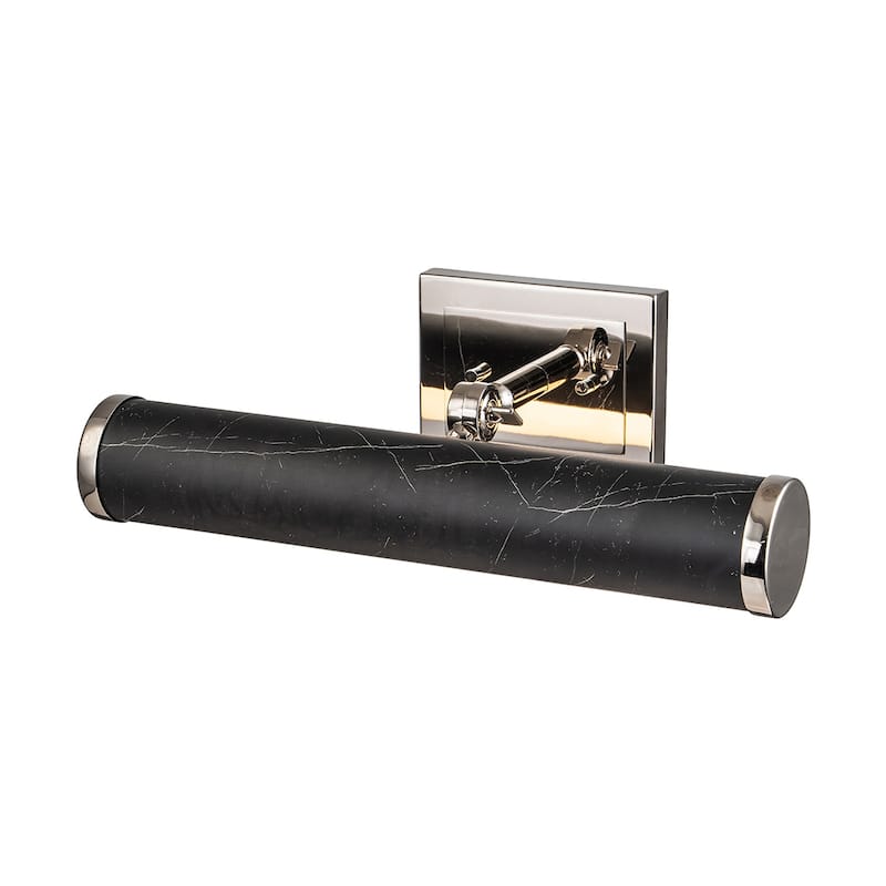 Coates Medium Picture Light in Black Marble - 4"h x 16"w x 8"d