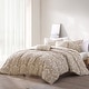 preview thumbnail 1 of 8, Riverbrook Home Rhapsody 5 PC Medallion Clip Jacquard Tan - King - 5 Piece