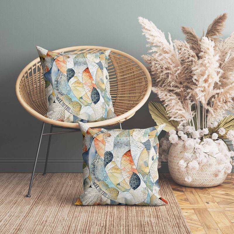 Rock Heaven Faux Suede Reversible Throw Pillow Multi
