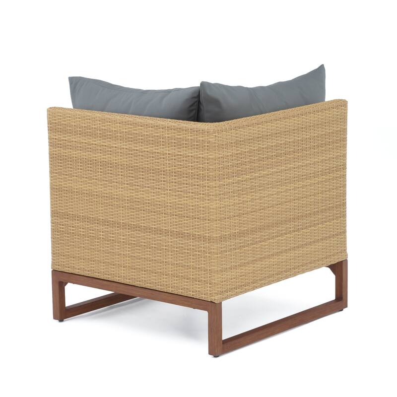 Mili 6 Piece Sunbrella Outdoor Patio Sectional and Table
