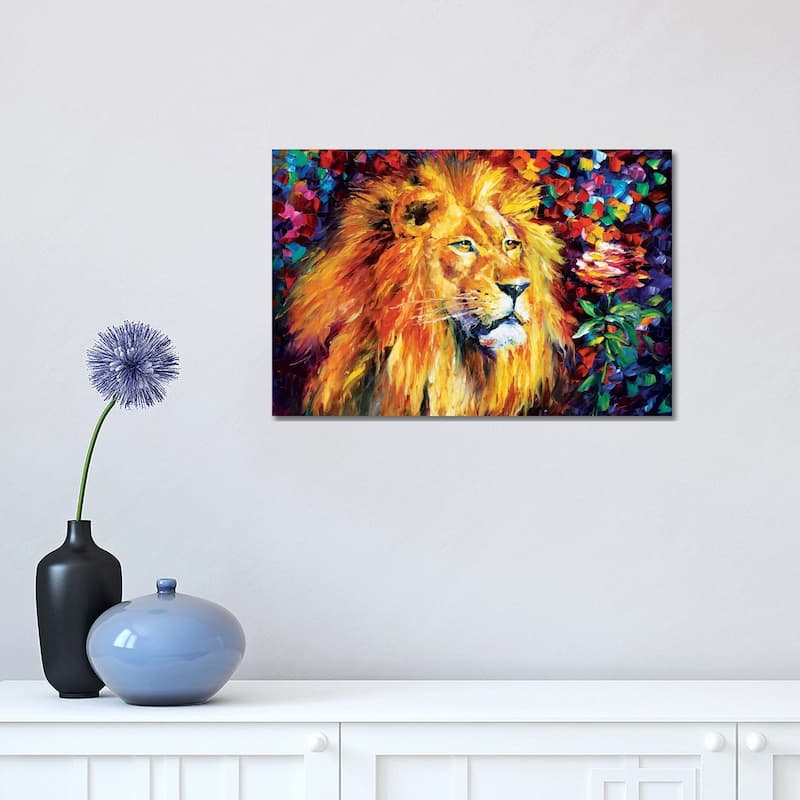 iCanvas "Lion" by Leonid Afremov Canvas Print - 12x18x1.5