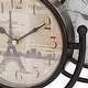 preview thumbnail 8 of 10, Black Metal Decorative Clock with Swing Stand (Set of 4)