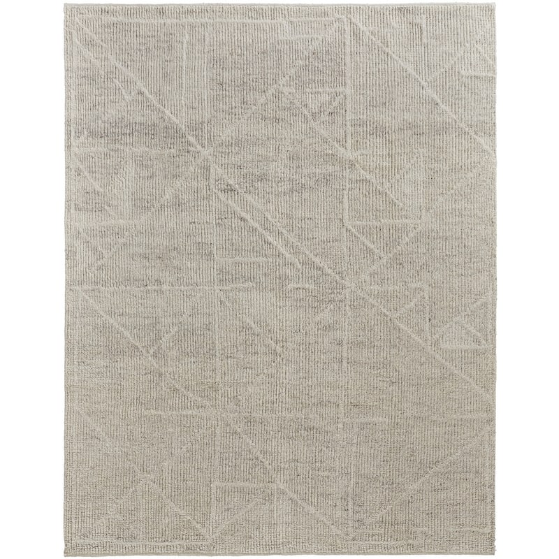 HomeRoots Solid Color Scandinavian Rectangle Area Rug - 180.00 in. x 138.00 in. x 0.39 in.