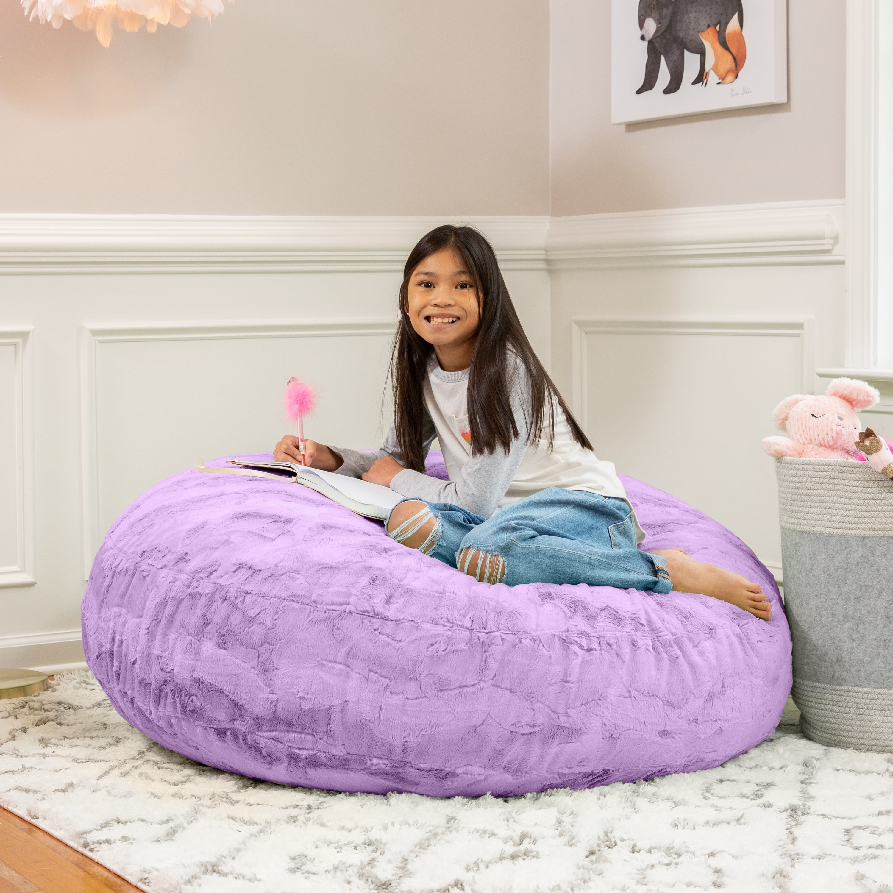 Kids bean bag best sale sofa