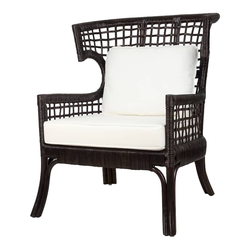 NPD Furniture Zelma Rattan Wingback Armchair