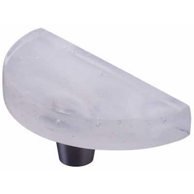 Schaub and Company 211068-TW Fused Glass 3" Wide Half Moon Modern
