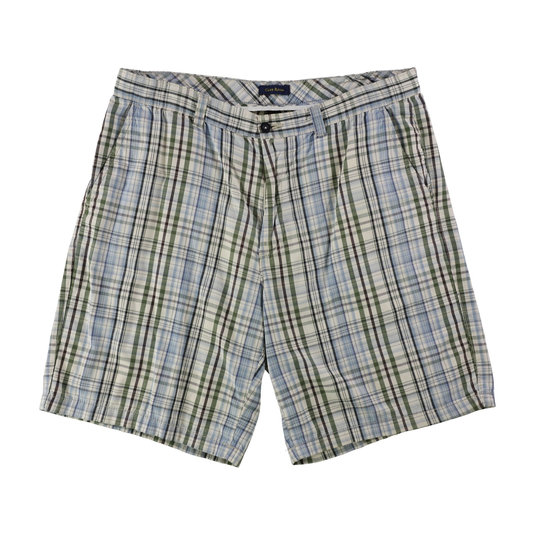 plaid chino shorts