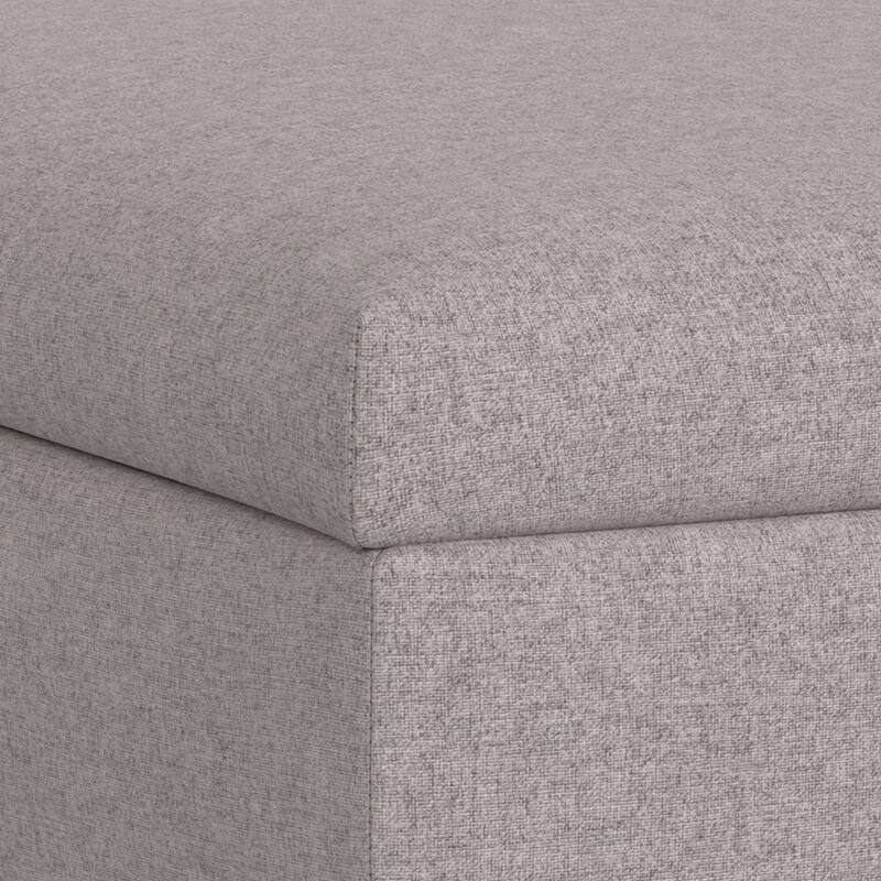 WYNDENHALL Lilah 36" Wide Contemporary Coffee Table Storage Ottoman with Lift Up Lid