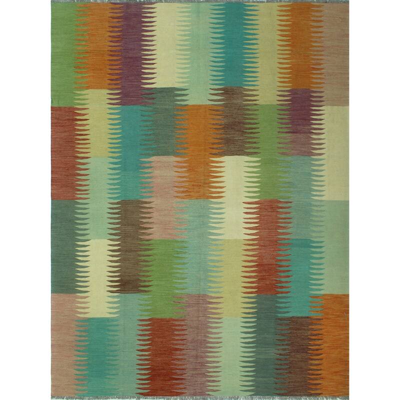 Winchester Flatweave Rayhana Purple/Burgundy Rug - 8'11" x 11'11"