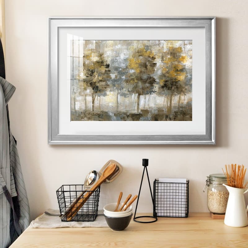 Linen Trees Premium Framed Print - Ready to Hang