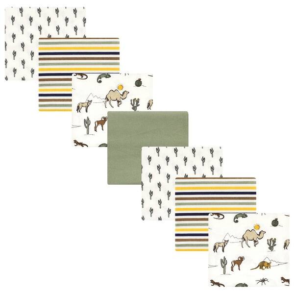 slide 1 of 1, Hudson Baby Infant Boy Cotton Flannel Receiving Blankets Bundle, Desert Animals, One Size - Desert Animals - One Size One Size - Desert Animals