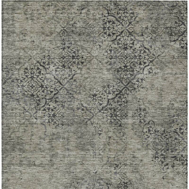 HomeRoots Floral Transitional Rectangle Outdoor Rug