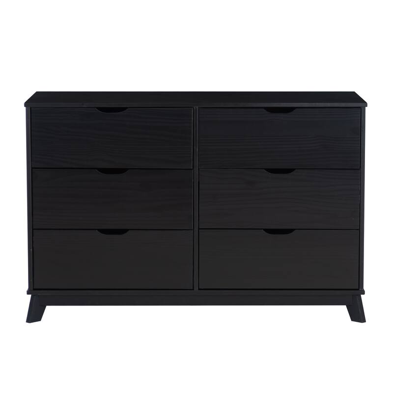 Purcell 4-Piece Bedroom Set with 6-Drawer Dresser and 2 Nightstands