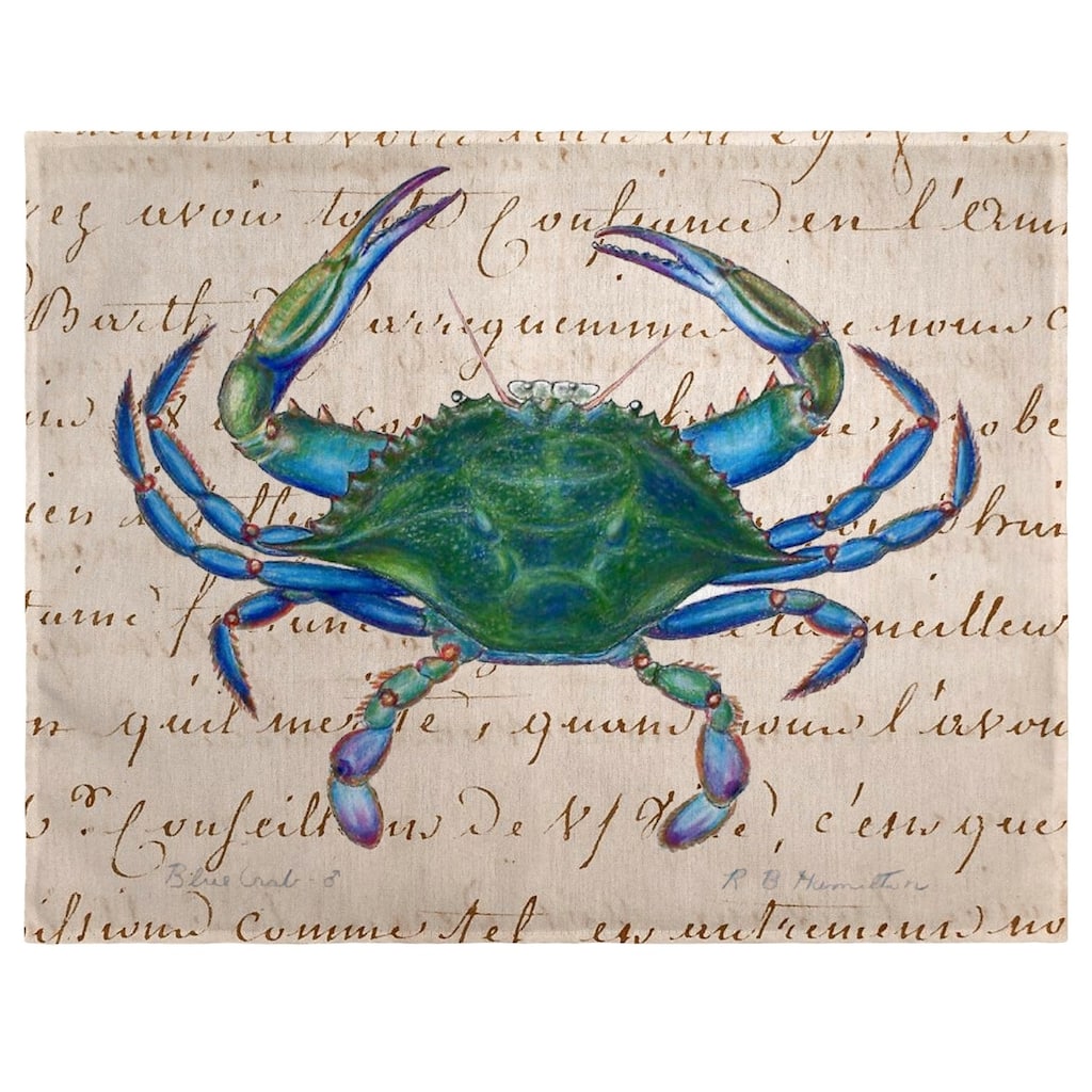 Male Blue Crab Place Mat Set of 4
