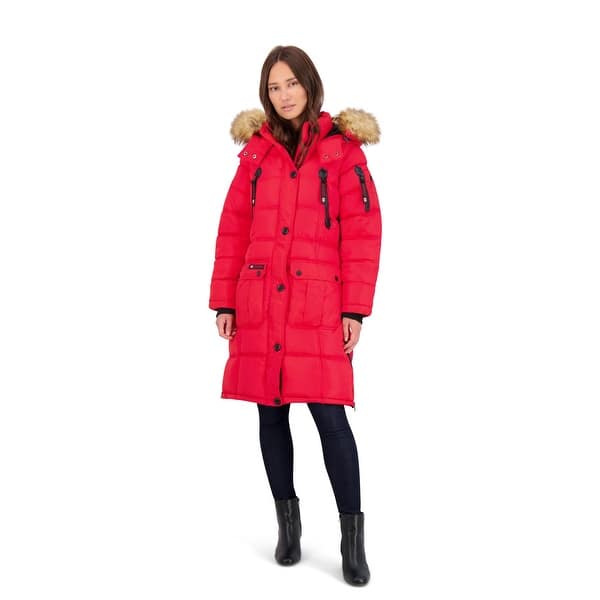 slide 1 of 39, Canada Weather Gear Puffer Coat for Women- Long Faux Fur Insulated Winter Jacket
