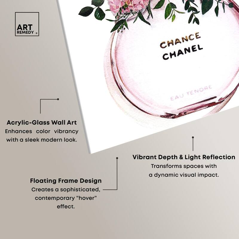 Floral Chance Fragrance Acrylic by Art Remedy, Ready to Hang