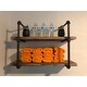 Danya B. Two-tier Industrial Pipe Wall Shelf