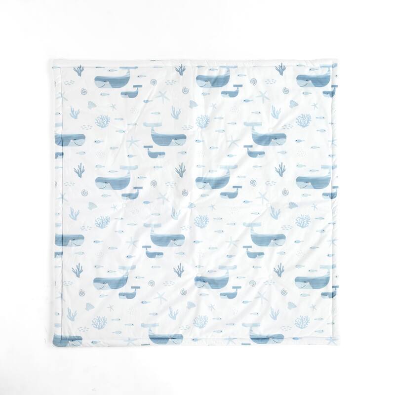 Lush Decor Seaside Baby Square With Border Play Mat