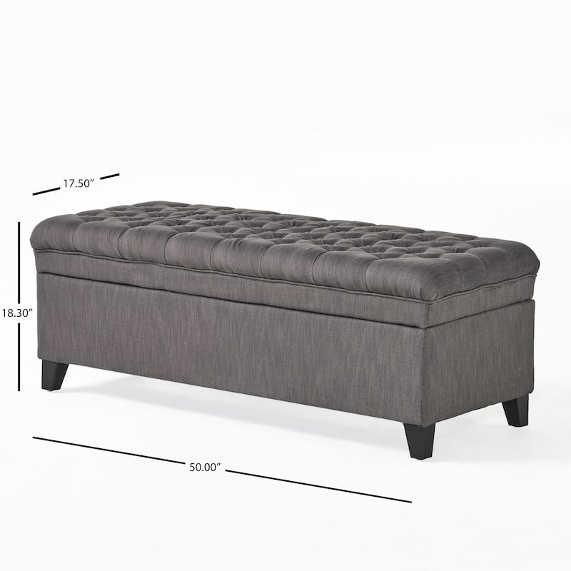 Hastings Tufted Storage Ottoman Bench by Christopher Knight Home