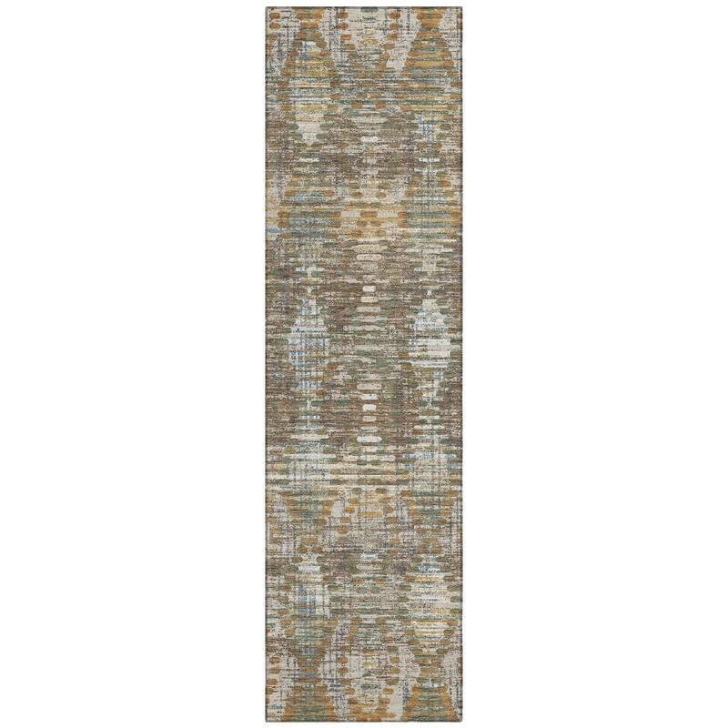 Machine Washable Indoor/ Outdoor Modern Ignacio Chantille Rug