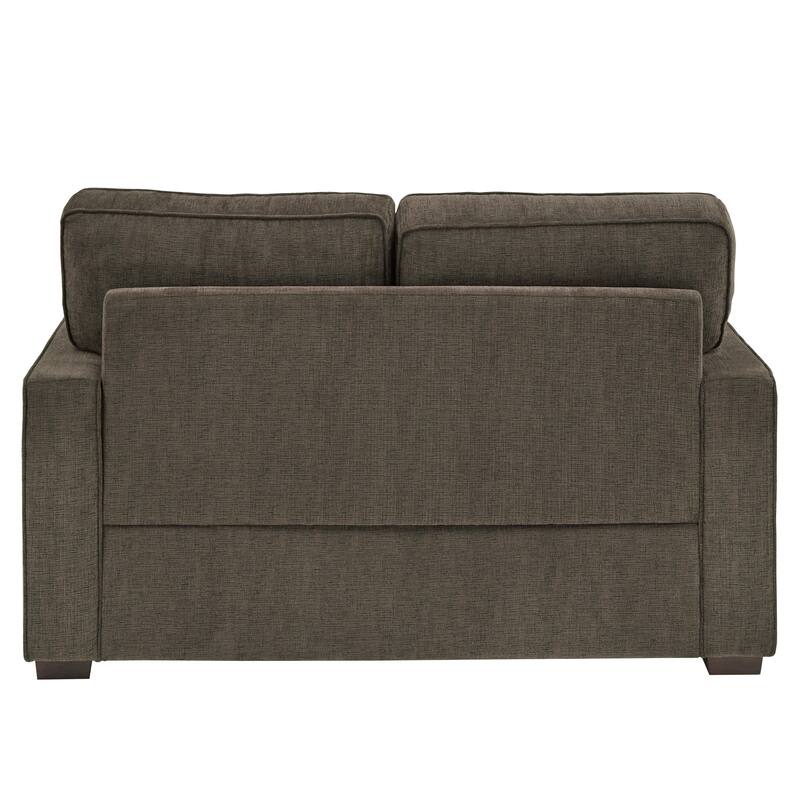 Roros Fabric Upholstered Square Arm Loveseat by iNSPIRE Q Classic