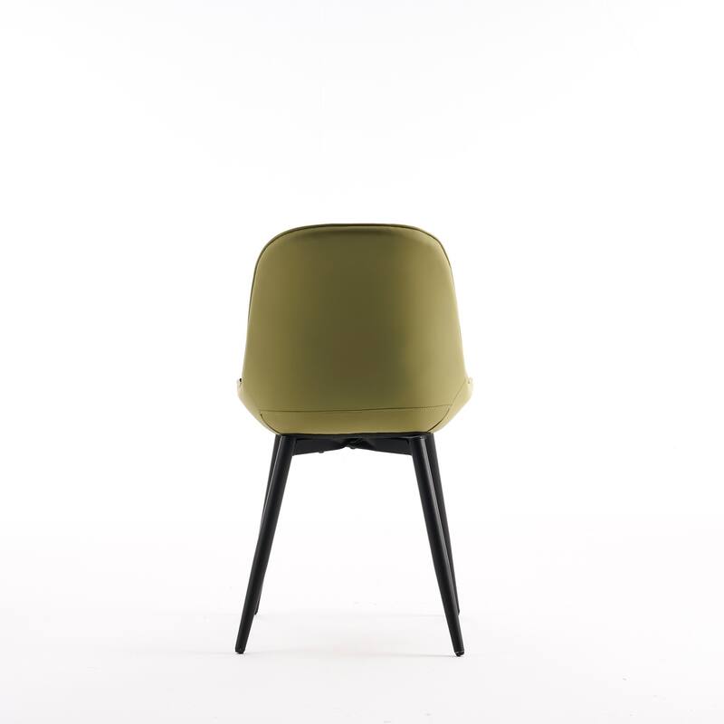 Modern Dining Chairs Set of 2 with Curved Backrest