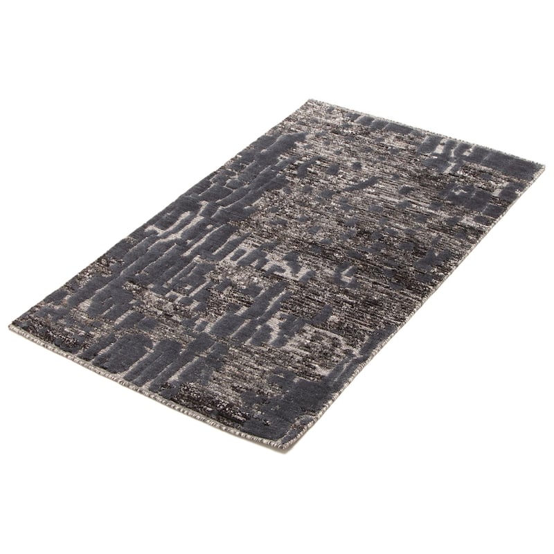 ECARPETGALLERY Hand-knotted Tangier Grey Wool Rug - 3'1 x 5'1