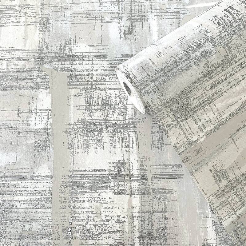 Galerie Wallcoverings Lustre Collection Abstract Paintstroke Non-woven Metallic Wallpaper Roll