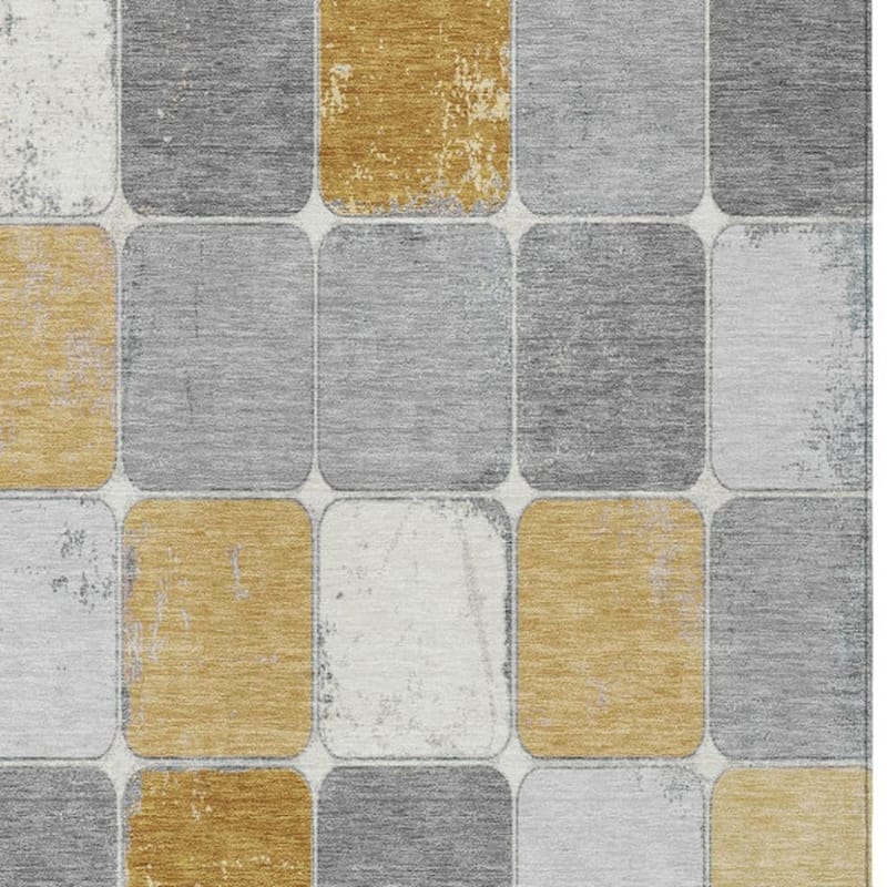 HomeRoots Geometric Transitional Rectangle Outdoor Rug