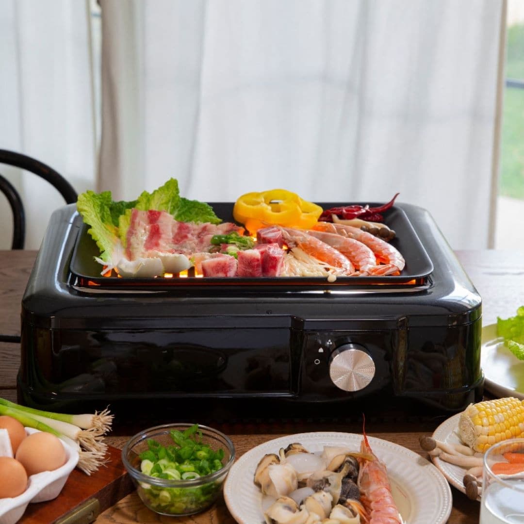 Electric Smokeless Indoor Grill ， Black - On Sale - Bed Bath & Beyond -  37515549