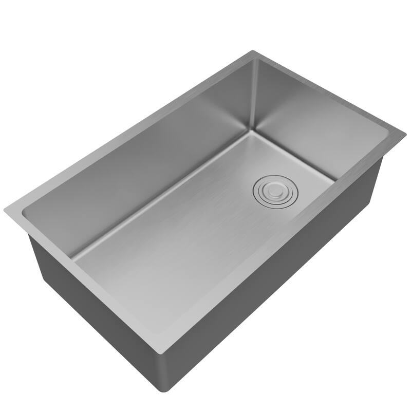 Karran Fusion Undermount 30-in x 18-1/4-in Stainless Steel Large Single Bowl Kitchen Sink