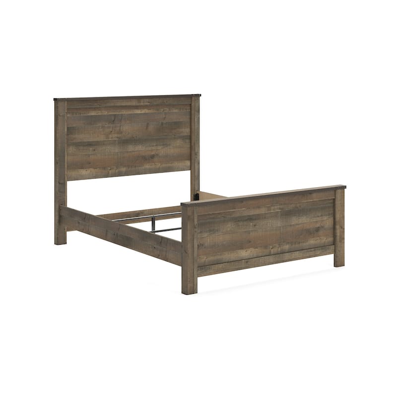 Trinell Queen Panel Bed - Walnut - Queen