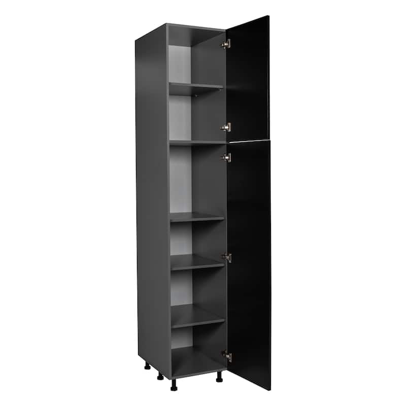 18" x 84" Utility Cabinet-Double Door-Grey - 18 x 84 x 23 3/8
