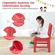 preview thumbnail 27 of 38, Costway 3PCS Kids Table & 2 Chairs Set Outdoor Heavy-Duty All-Weather - See Details