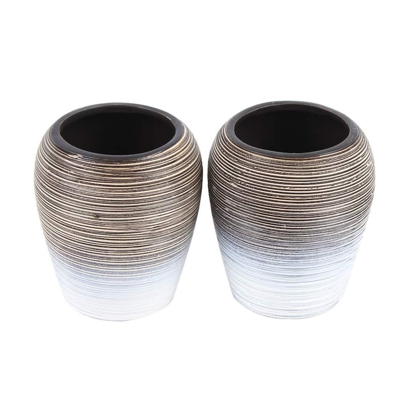 Home Basics 6-Piece Bathroom Accessories Set Ceramics