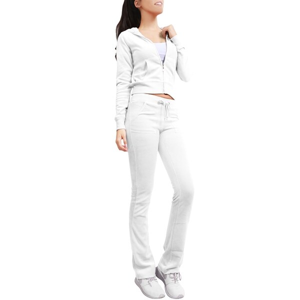 white sweatsuit womens
