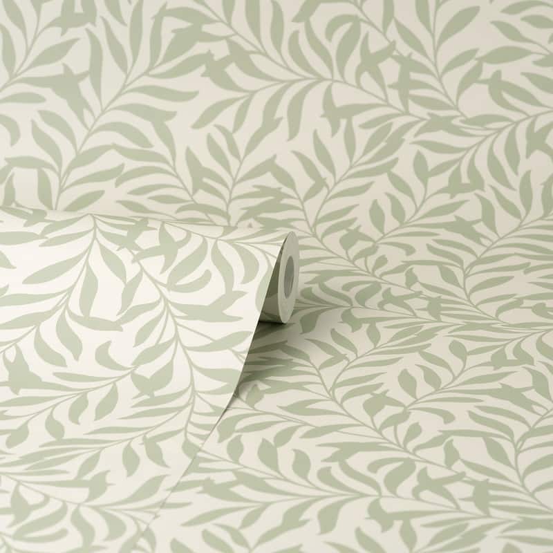 Salix Sage Leaf Wallpaper - Bed Bath & Beyond - 35366598