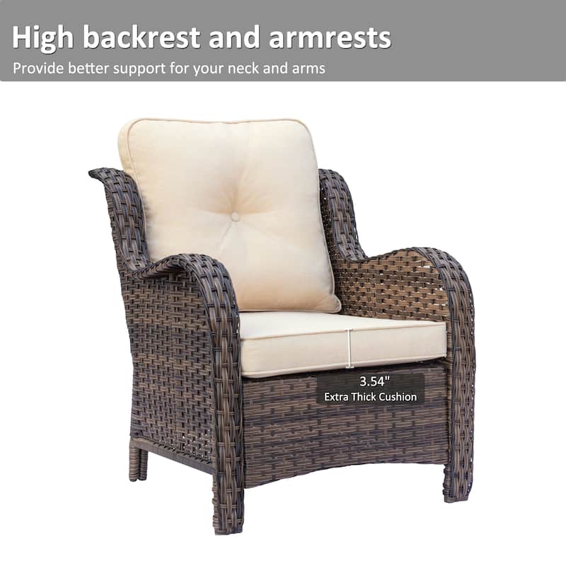 11 Piece Outdoor Wicker Patio Conversation Seating Furniture Sofa Sets