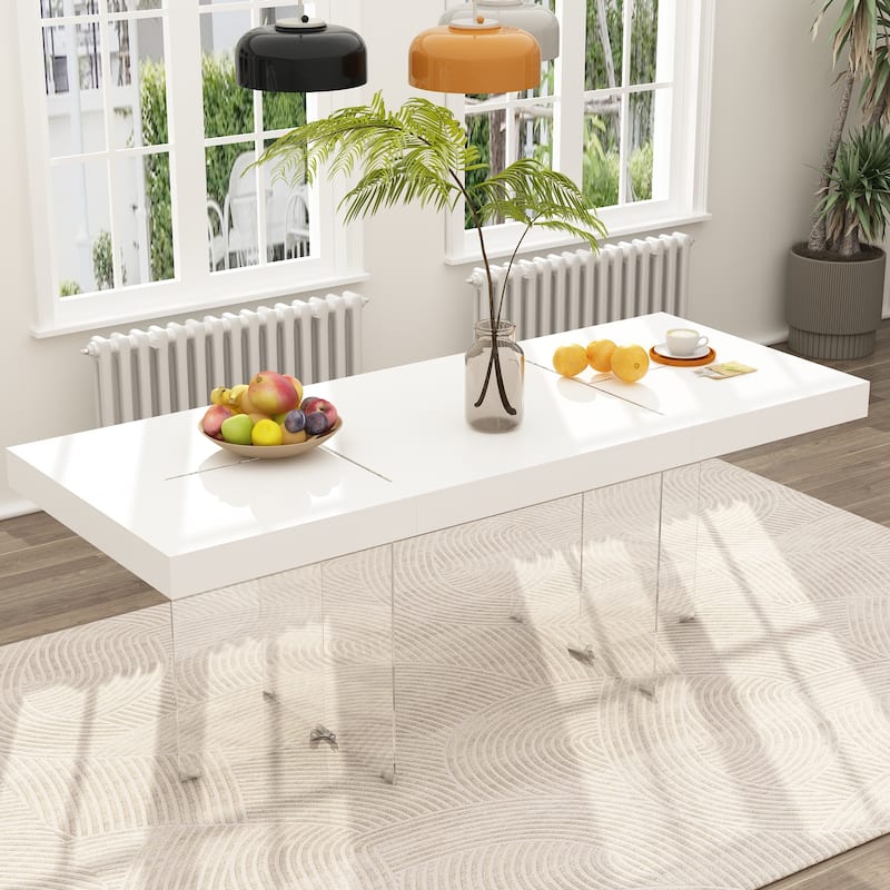 78.7"x31.5" GlassLine Table The Ultimate Dining Table and Work Station