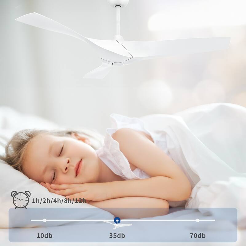 Moasis 52" 3-Blade Smart Ceiling Fan