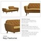 preview thumbnail 31 of 47, The Novogratz Tallulah Velvet Fold-down Memory Foam Futon