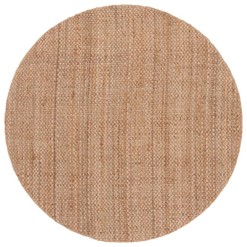 SAFAVIEH Handmade Natural Ireen Fiber Jute Rug - 6' Round - Natural