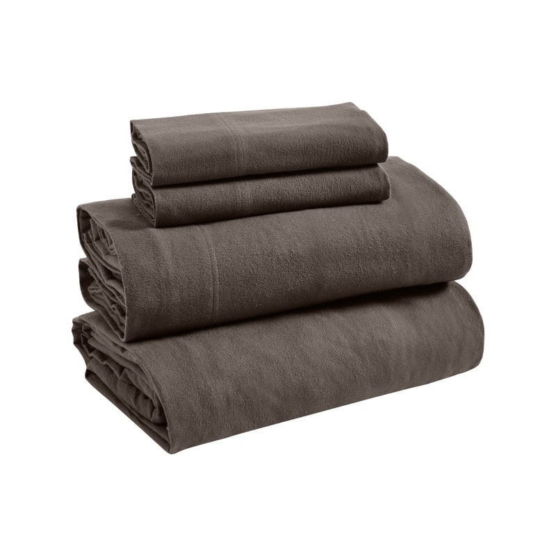 Superior Solid Flannel Cotton Fuzzy Deep Pocket Sheet Set